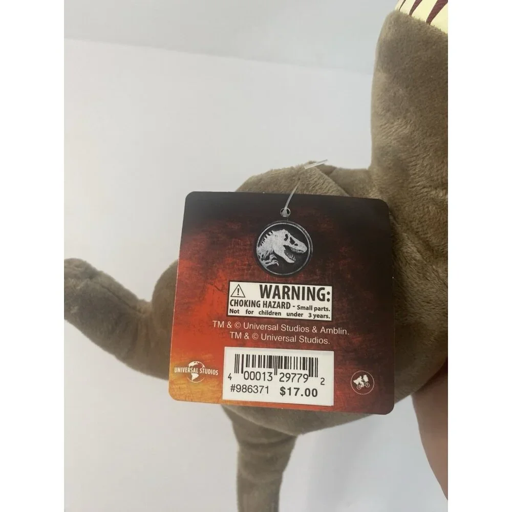 Universal Studios Jurassic World‎ T-Rex Brown Dinosaur  Plush Toy W Tag